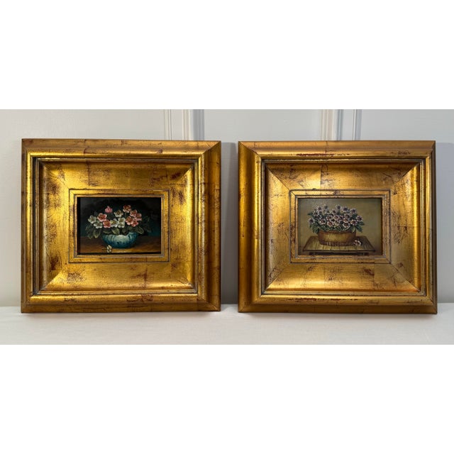 This pair of paintings could lend to different decor styles for a formal French Country, Old World to Traditional look....