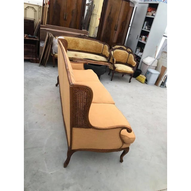 Mid-Century Italian Velvet Sofa in the style of Paolo Buffa, 1950s For Sale - Image 13 of 15