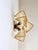 Mid-Century Modern Contemporary Amber “Rondini” Murano Glass Gold Wall Sconce Pair For Sale - Image 3 of 7