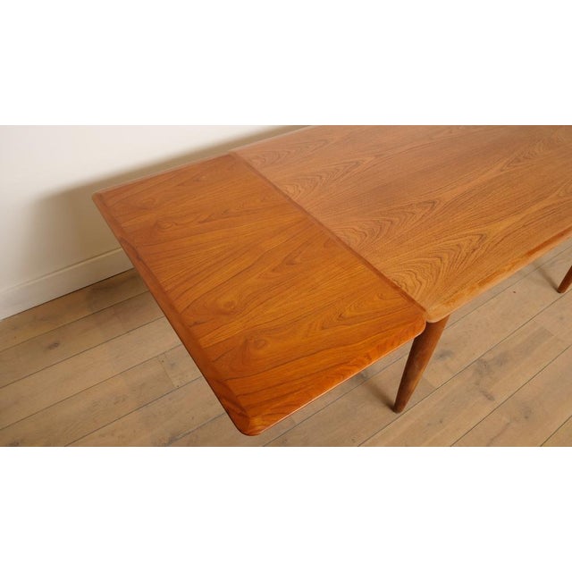 Vintage Danish Extendable Dining Table in Teak For Sale - Image 13 of 14