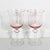 Gorgeous set of two pink bowl, clear stem wine glasses. These were made in the seventies for Denby. The pattern is called...