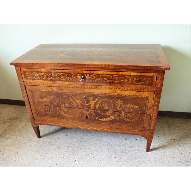 Louis XV Inlaid Dresser, Lombardy, Late 18th Century For Sale - Image 12 of 15