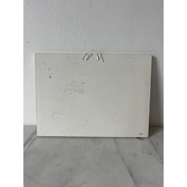 Vintage Italian Ceramic Tile Lemon Wall Hanging For Sale - Image 4 of 5
