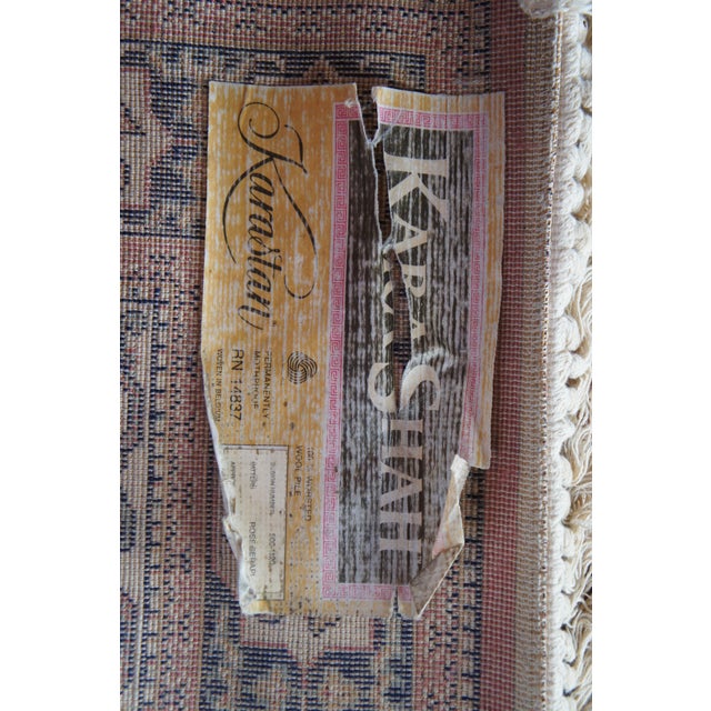 Rose Karastan Belgian 100% Wool Floral Rose 500-1120 Area Rug Carpet Mat 2' X 4' For Sale - Image 8 of 13