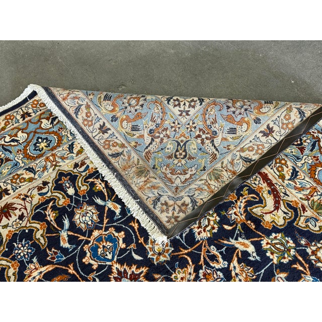 7 Ft X 11 Ft Traditional Persian Floral Medallion Area Rug For Sale - Image 12 of 12