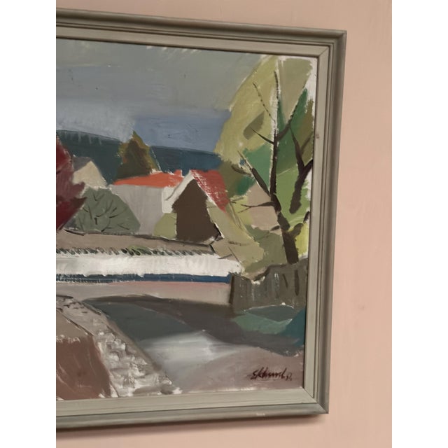 1950s Bengt Eklund, Landscape, 1951, Oil Painting on Canvas, Framed For Sale - Image 5 of 18