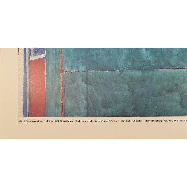 Contemporary 1980s Museum of Contemporary Art Richard Diebenkorn Exhibition Poster For Sale - Image 3 of 4