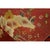Raspberry Red 1920s Red Floral Antique Chinese Art Deco Water Bird Rug 8'2" X 9'8" Wool Carpet For Sale - Image 8 of 10
