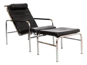 Set of Genni Chaise Lounge and Ottoman by Gabriele Mucchi for Zanotta, 1970s