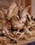 19th Century French Black Forest Carved Bleached Oak Wall Mirror With Bird Crest For Sale - Image 4 of 8
