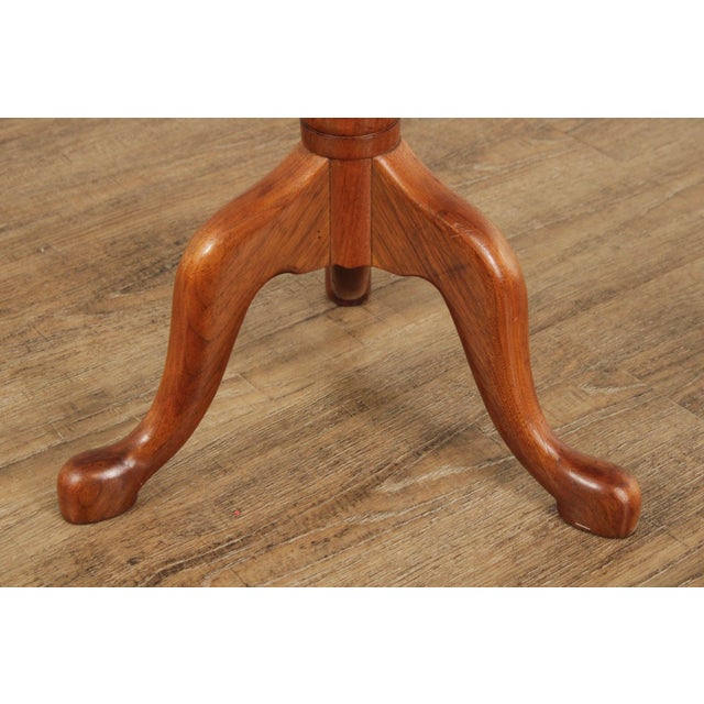 Bench Made Queen Anne Style Walnut Tilt-Top Table For Sale - Image 11 of 12
