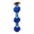 Mid-Century Modern Verner Panton Style Blue Capiz Shell Chandelier For Sale