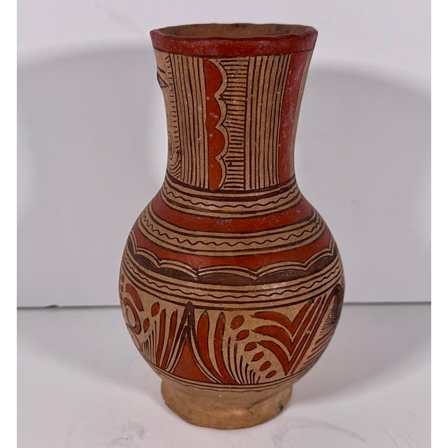 Mexican Folk Art Guerrero Nahua Figural Vase For Sale - Image 9 of 18