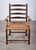 1940s Danish Stained Oak Armchair with Cane and Spindle Back, 1940s For Sale - Image 5 of 10