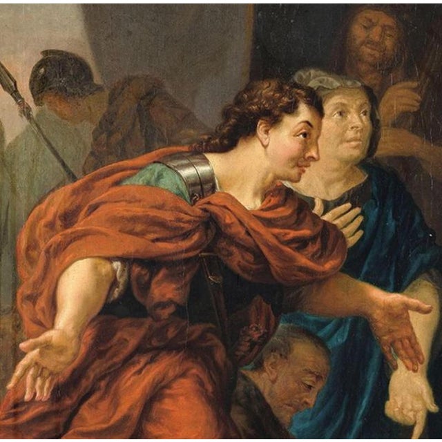Paint Jan Abel Wassenbergh, The Continence of Scipio, Oil on Canvas For Sale - Image 7 of 12