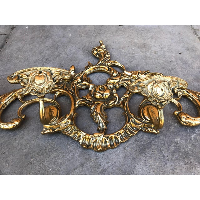 20th Century French Bronze Wall-Mounted Coat Rack For Sale - Image 13 of 18
