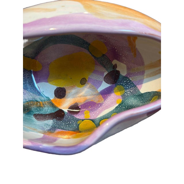 2000 - 2009 Fornaro Italian Ceramic Multicolored Dish For Sale - Image 5 of 5