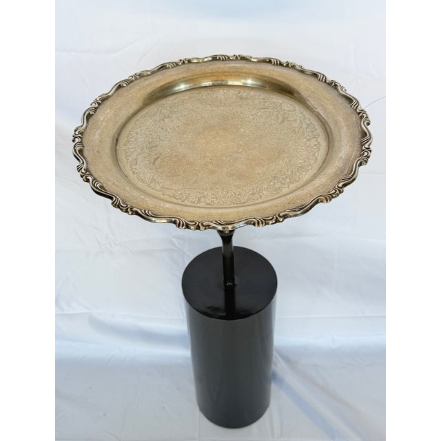 Contemporary Serving Tray Side Table For Sale - Image 3 of 6
