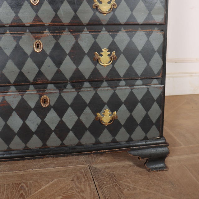 Wood English Painted Chest of Drawers For Sale - Image 7 of 12