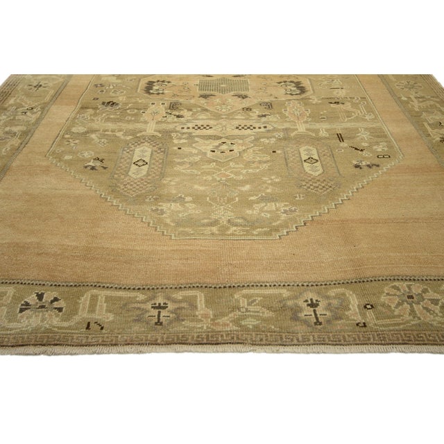 Vintage Turkish Oushak Rug, 05'10 X 09'04 For Sale - Image 4 of 9