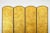 Scalloped Four-Panel Screen in Distressed Gold Leaf with Nailhead Trim For Sale In New York - Image 6 of 12