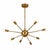 Brass Modern Brass Chandelier With 8 Arms, Contemporary Lighting Fixture, Ceiling Light, Living Room or Dining Room Decor, Stylish and Elegant For Sale - Image 8 of 16