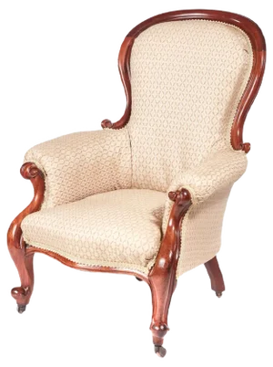 Antique Victorian Mahogany Armchair