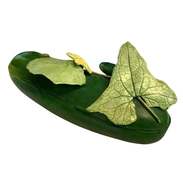 Ceramic Mary Kirk Kelly Porcelain Zucchini Box For Sale - Image 7 of 12