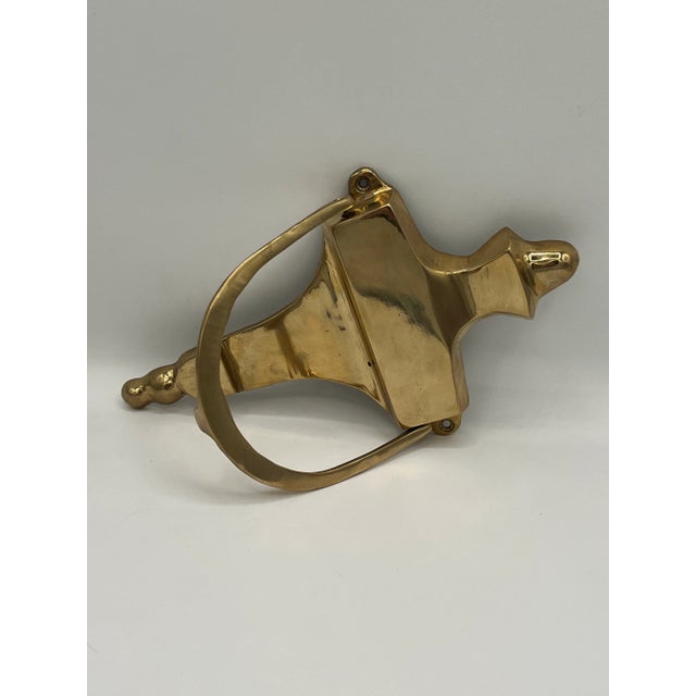 Victorian Gold Door Knocker For Sale - Image 11 of 12