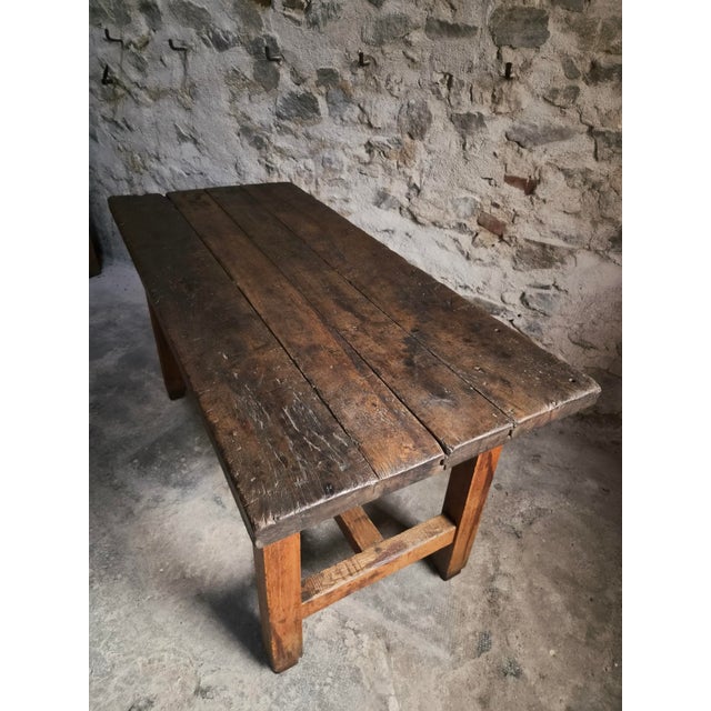 Antique Oak Worktable, France, 1800s For Sale - Image 4 of 18
