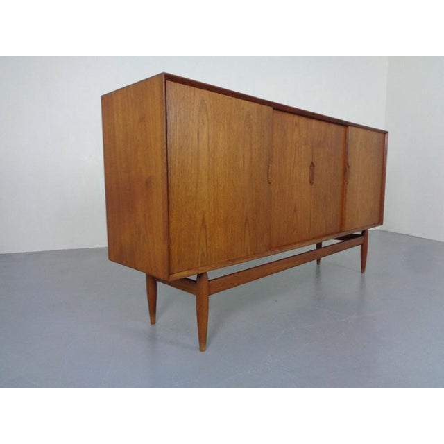 1950s Large Teak Sideboard by Henry Rosengren Hansen for Brande Møbelindustri, 1950s For Sale - Image 5 of 18