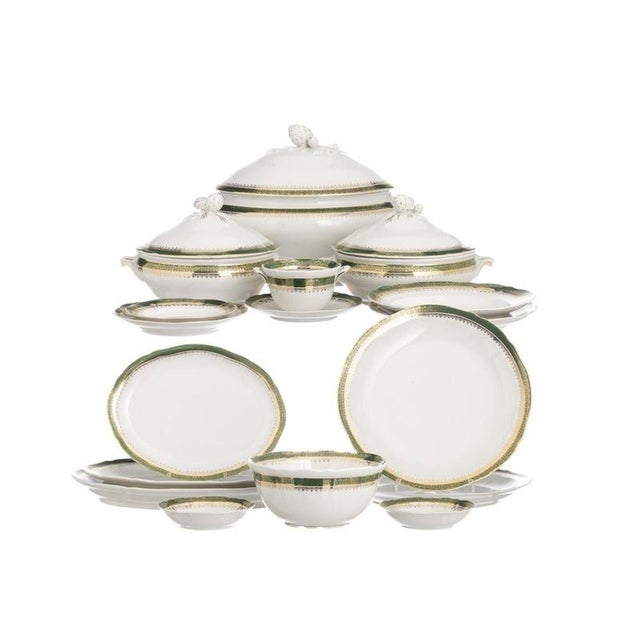 Porcelain Dinner Service from Spal, Set of 71 For Sale - Image 6 of 6