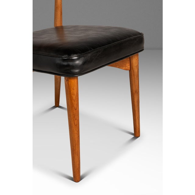 Rare Set of Four (4) Mid-Century Modern Dining Chairs in Oak Attributed to Lawrence Peabody for Richardson Nemschoff, Usa, C. 1950s For Sale - Image 15 of 18