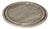 Sutton Round Travertine Tray Set, Grey For Sale