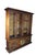 Chinese 1970s Oak Chinese Chinoiserie Shou Ming Style China Display Cabinet Credenza 84" For Sale - Image 3 of 16