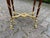 French 1970 French Louis XVI Mahogany Marble Side Table For Sale - Image 3 of 12
