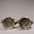 Late 20th Century Pair of Vintage Gold-Inlaid Bronze Peacock Vases - Asian Chinoiserie Archaic Vessels For Sale - Image 5 of 9