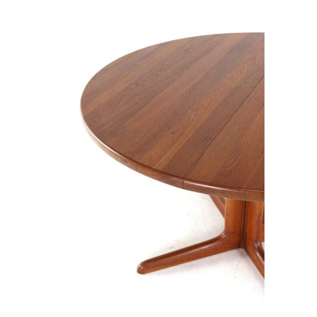 Danish Round 2-Way Extendable Stenum Dining Table For Sale - Image 11 of 16