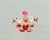 1970s Italian Murano Style Hand-Blown Original Pink and White Daisy Glass Flush Mount Chandelier (42x30 Cm)⁠ For Sale - Image 10 of 17