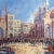 Late 20th Century "Venice I" Impressionist Serigraph of San Marco Square by John Hammond For Sale