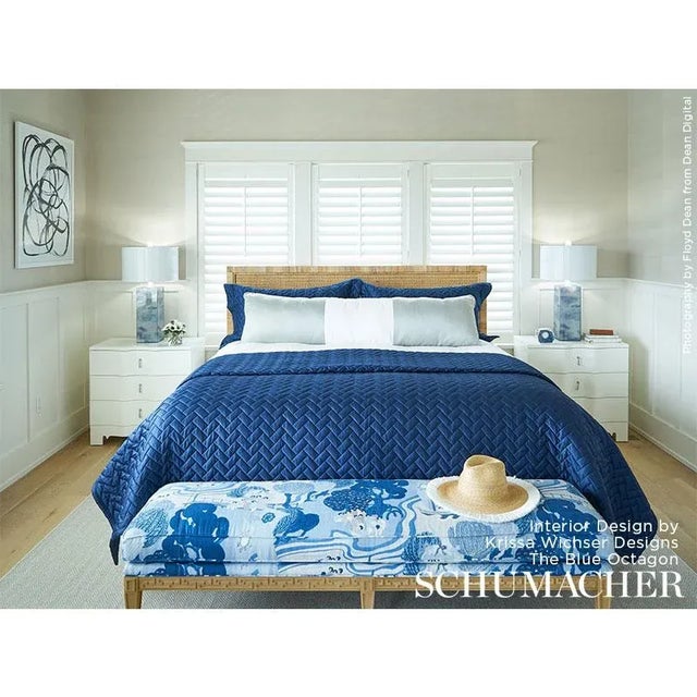 Originally produced by Schumacher in 1918, the captivating pattern was ahead of its time, and still feels startlingly...