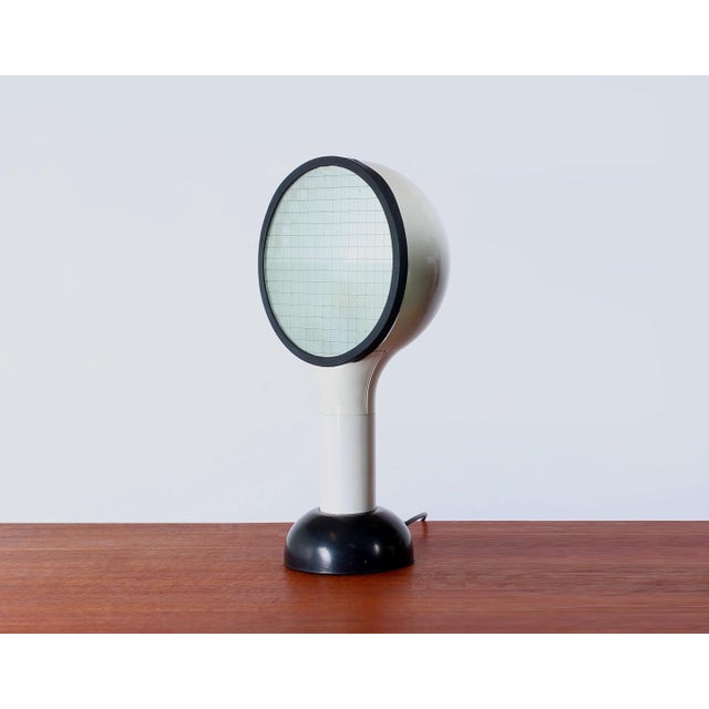 1970s White Drive Table Lamp by Adalberto Dal Lago for Bieffeplast, 1970s For Sale - Image 5 of 11