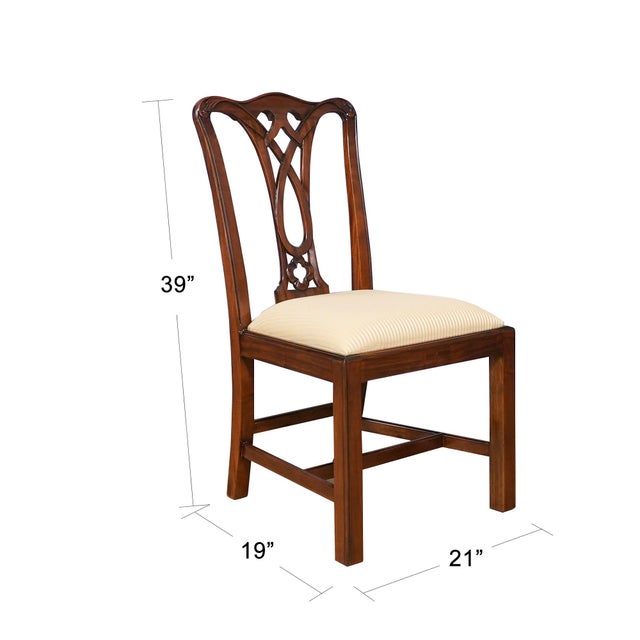 Chippendale Niagara Furniture Country Chippendale Chairs - Set of 10 For Sale - Image 3 of 14