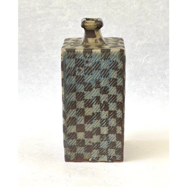 Ceramic A Stunning Stoneware Vase by Japanese Living National Treasure, Tatsuzo Shimaoka. For Sale - Image 7 of 15