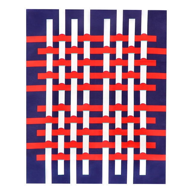 Tea Towel in Cotton and Linen with Stripes by Alto Duo For Sale