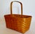 Vintage Handcrafted Maple Longaberger Basket For Sale - Image 4 of 9