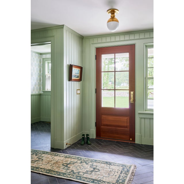 Erin Gates by Momeni Concord Green Hand Knotted Wool Area Rug 7'9" X 9'9" For Sale - Image 11 of 11
