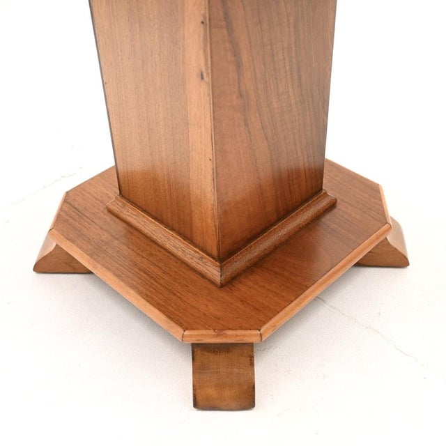 Art Deco Figured Walnut Side Table, 1930s For Sale - Image 6 of 7