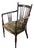 Antique English Spindle Carved Wood Arm Chair For Sale
