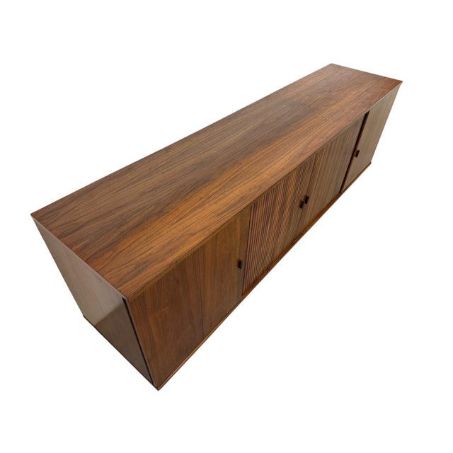 Mid-Century Modern Tambour Media Sideboard For Sale - Image 4 of 9